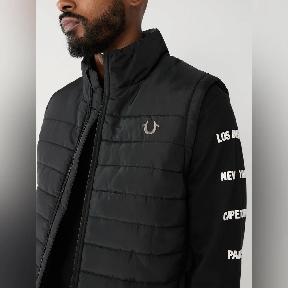 True Religion Men's HS Puffer Vest - Picture 3 of 13